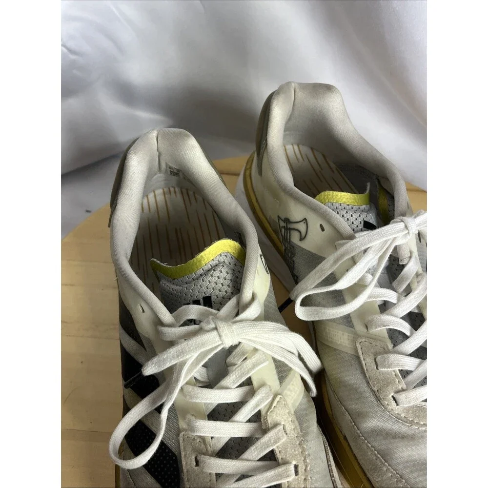 Adidas Adizero Boston 12 Lightstrike PRO Running Sneakers Gold White Size 9.5